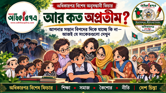 বিশেষ অনুসন্ধানী ফিচার: আর কত অপ্রতীম? আপনার সন্তান বিপদের দিকে যাচ্ছে কি না—আজই যে সংকেতগুলো দেখুন এবং প্রয়োজনে KGRS–PTB (কিশোর গ্যাং ও কিশোর অপরাধ ঝুঁকি নিরূপণ স্কেল) ব্যবহার করে কিশোরসমাজকে রক্ষায় এগিয়ে আসুন